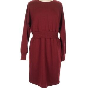 Rachel Zoe - Ted / Burgundy Long Sleeve Sweater Dress - extremely comfortable!